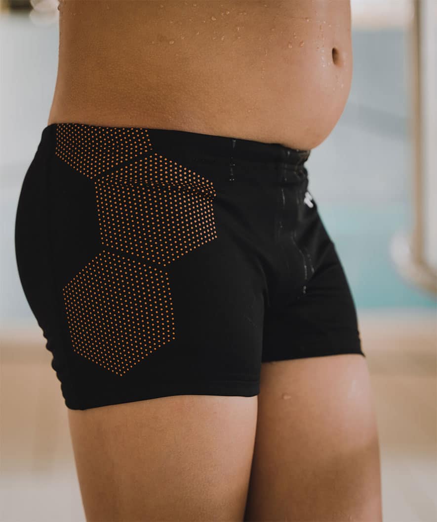 Watery kąpielówki dla chłopców - Flaming Vegas Eco - Orange Corner