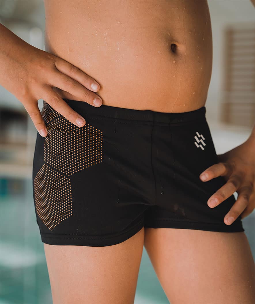 Watery kąpielówki dla chłopców - Flaming Vegas Eco - Orange Corner