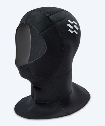 Watery kaptur neoprenowy z kołnierzem - Hedgehog (3 mm) - Czarny