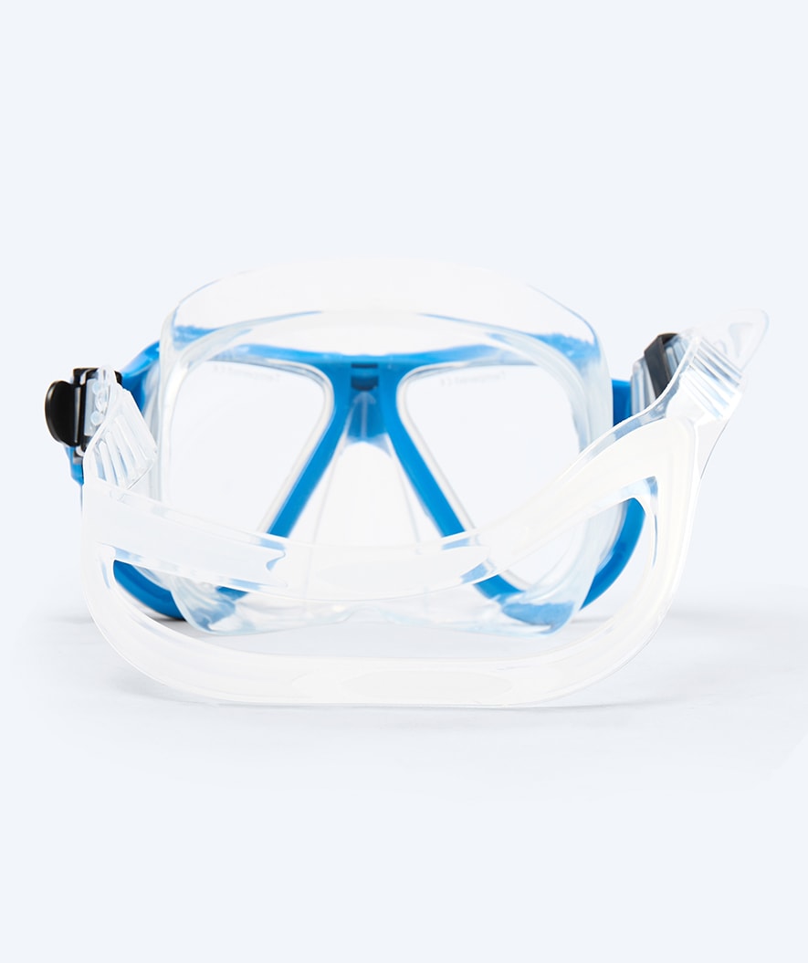 Watery zestaw maska + rurka do snorkelingu dla dorosłych - Hudson Full-dry - Niebieski