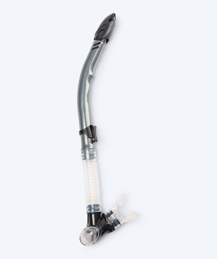 Watery rurka do snorkelingu semi-dry top dla dorosłych - Hudson - Szara