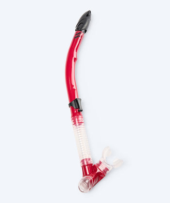 Watery rurka do snorkelingu semi-dry top dla dorosłych - Hudson - Czerwona