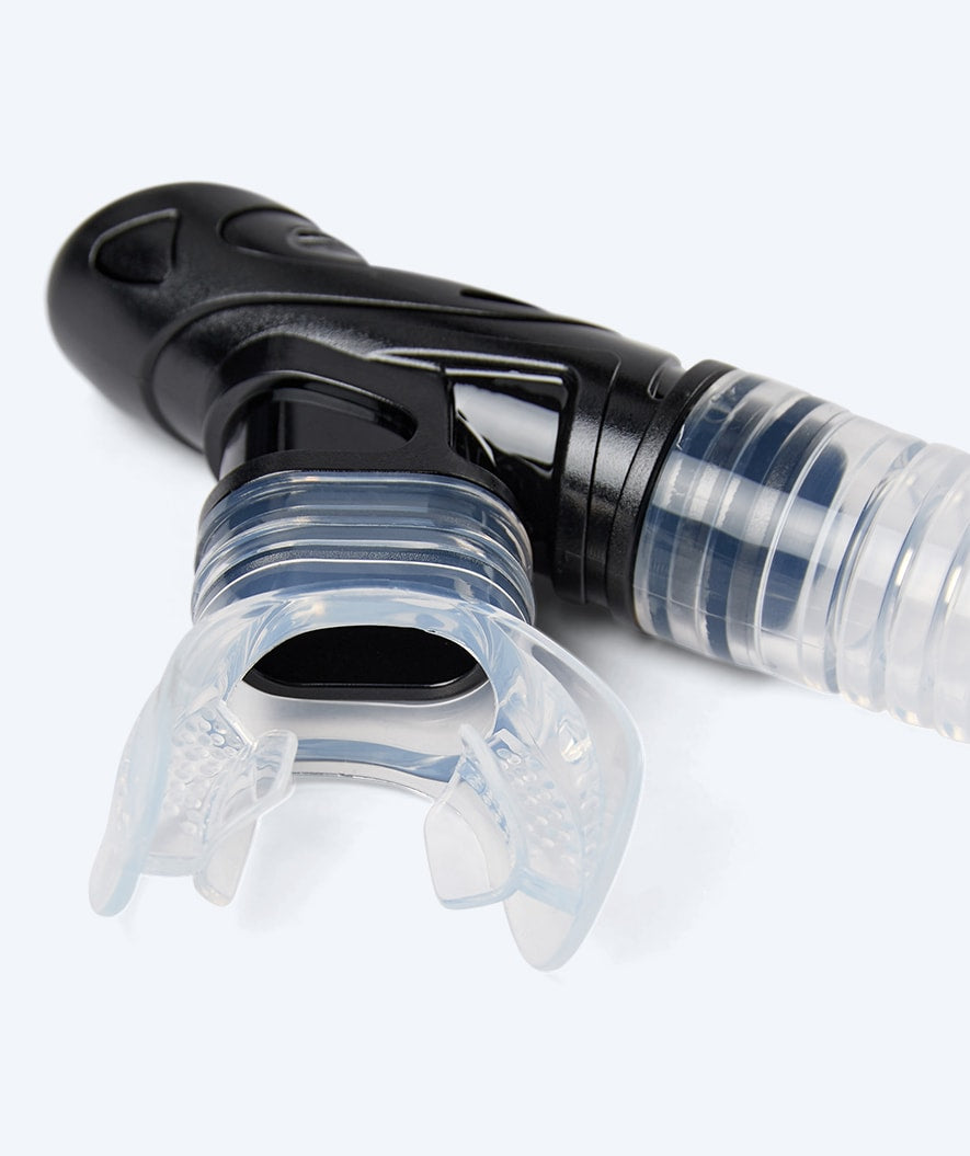 Watery rurka do snorkelingu full-dry dla dorosłych - Hudson - Czarna