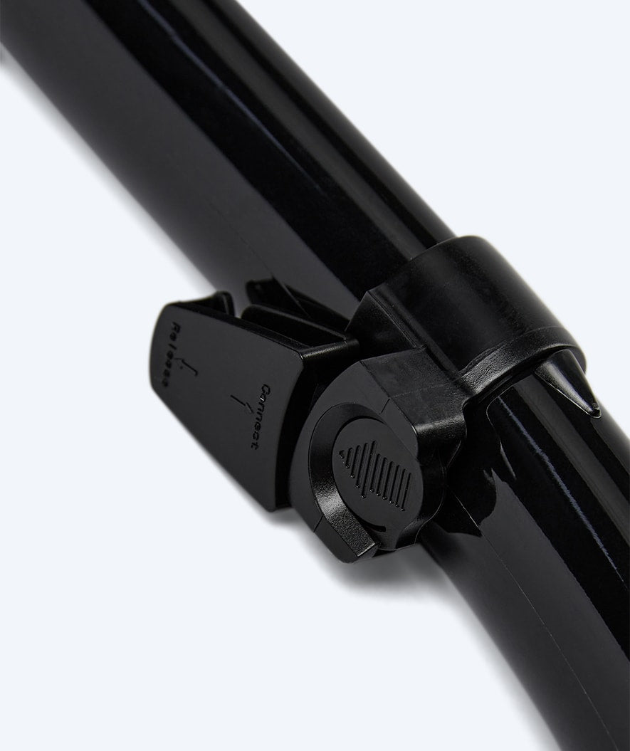 Watery rurka do snorkelingu full-dry dla dorosłych - Hudson - Czarna