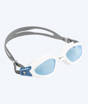 Watery okulary do pływania treningowe - Hystrix Flex - Biały/niebieski
