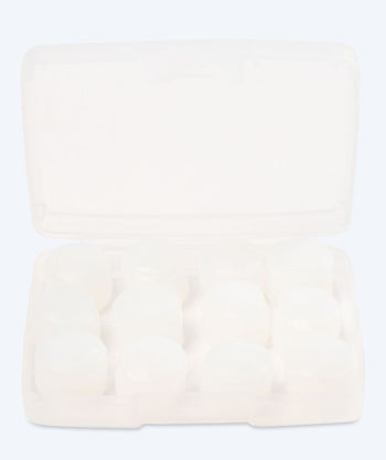 Watery zatyczki do uszu dla dorosłych - Indra 6 par - Przezroczysty