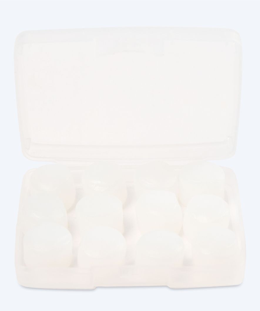 Watery zatyczki do uszu dla dorosłych - Indra 6 par - Przezroczysty