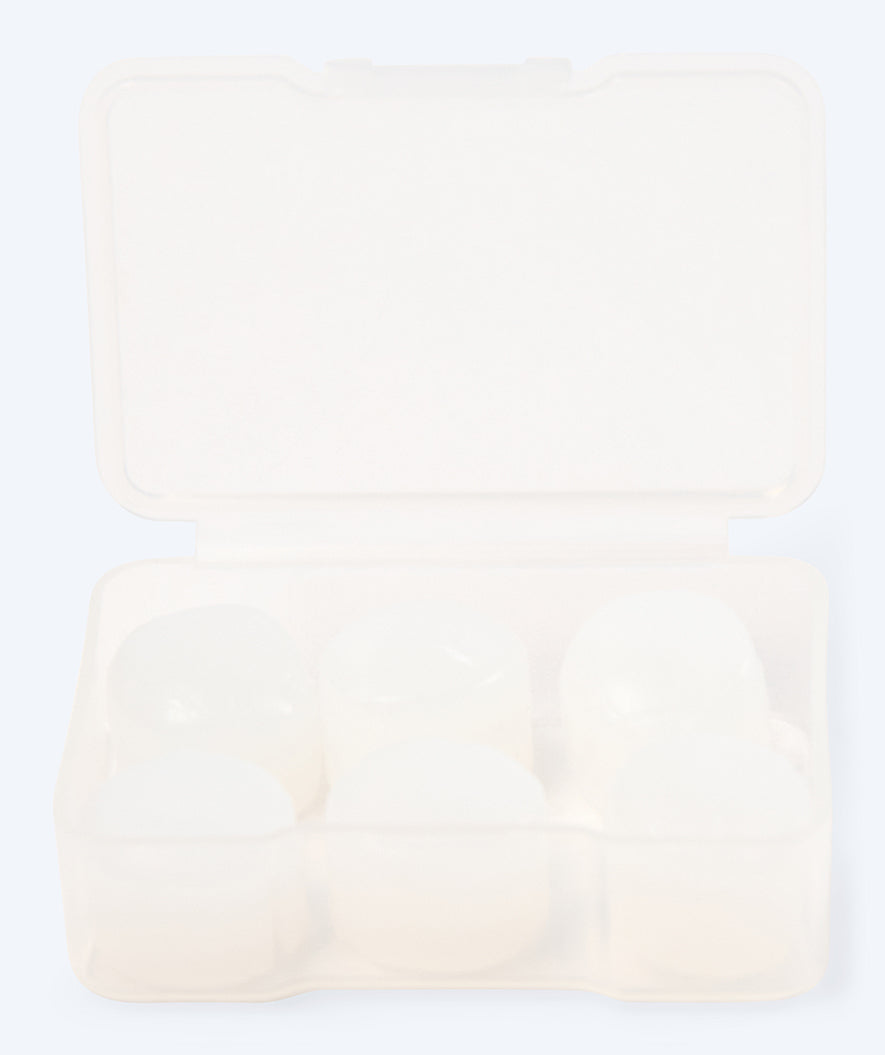 Watery zatyczki do uszu dla dorosłych - Indra 3 pary - Przezroczysty