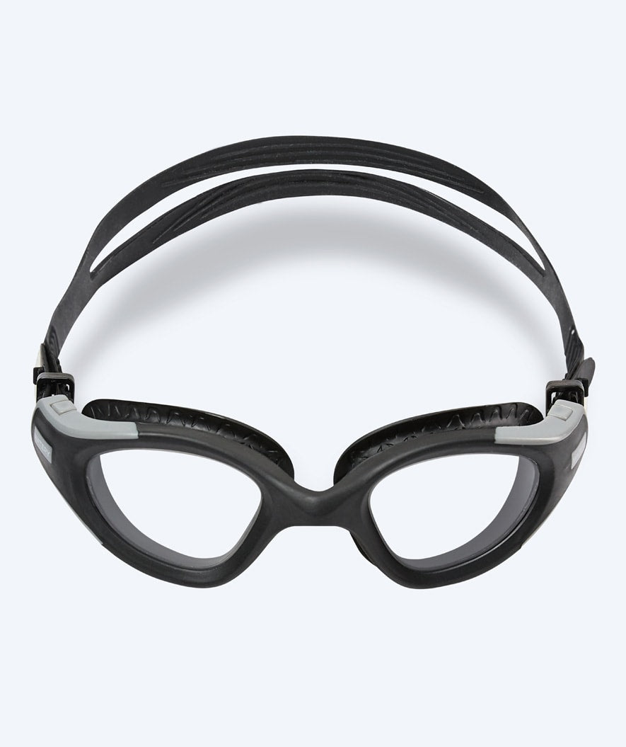 Watery okulary do pływania treningowe - Kelvin Active - Czarny/przezroczysty