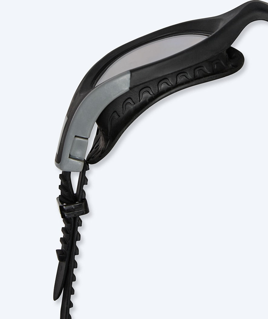 Watery okulary do pływania treningowe - Kelvin Active - Czarny/przezroczysty