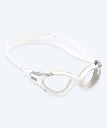 Watery okulary do pływania treningowe - Kelvin Active - Białe/przezroczyste