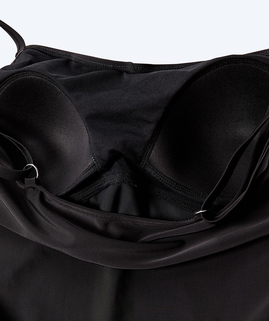 Watery strój kąpielowy ze spódniczką dla kobiet - Lana - Czarny