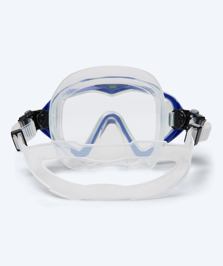 Watery zestaw maska + rurka do snorkelingu dla dorosłych (od 15 lat) - Leach Pro - Niebieski/Żółty