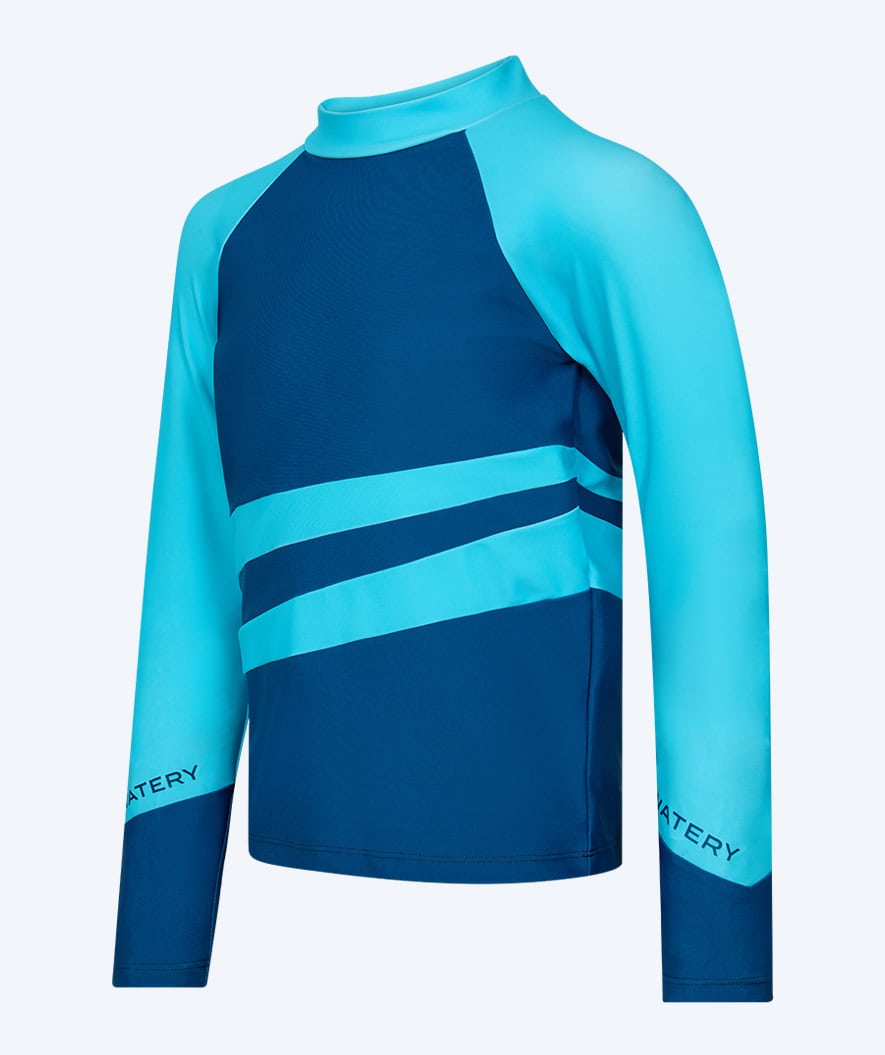 Watery koszulka UV dla dzieci - Manami Rashguard z długimi rękawami - Atlantic Blue