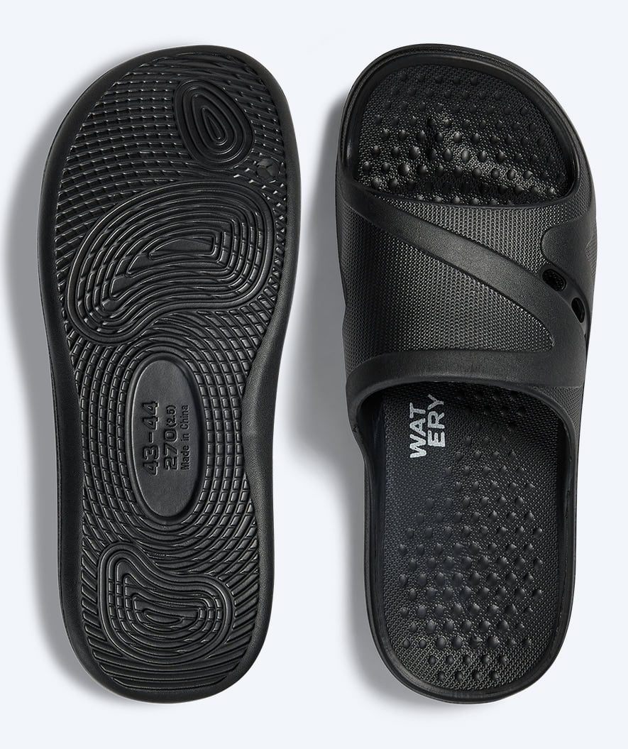 Watery klapki dla dorosłych - Marina - Czarny