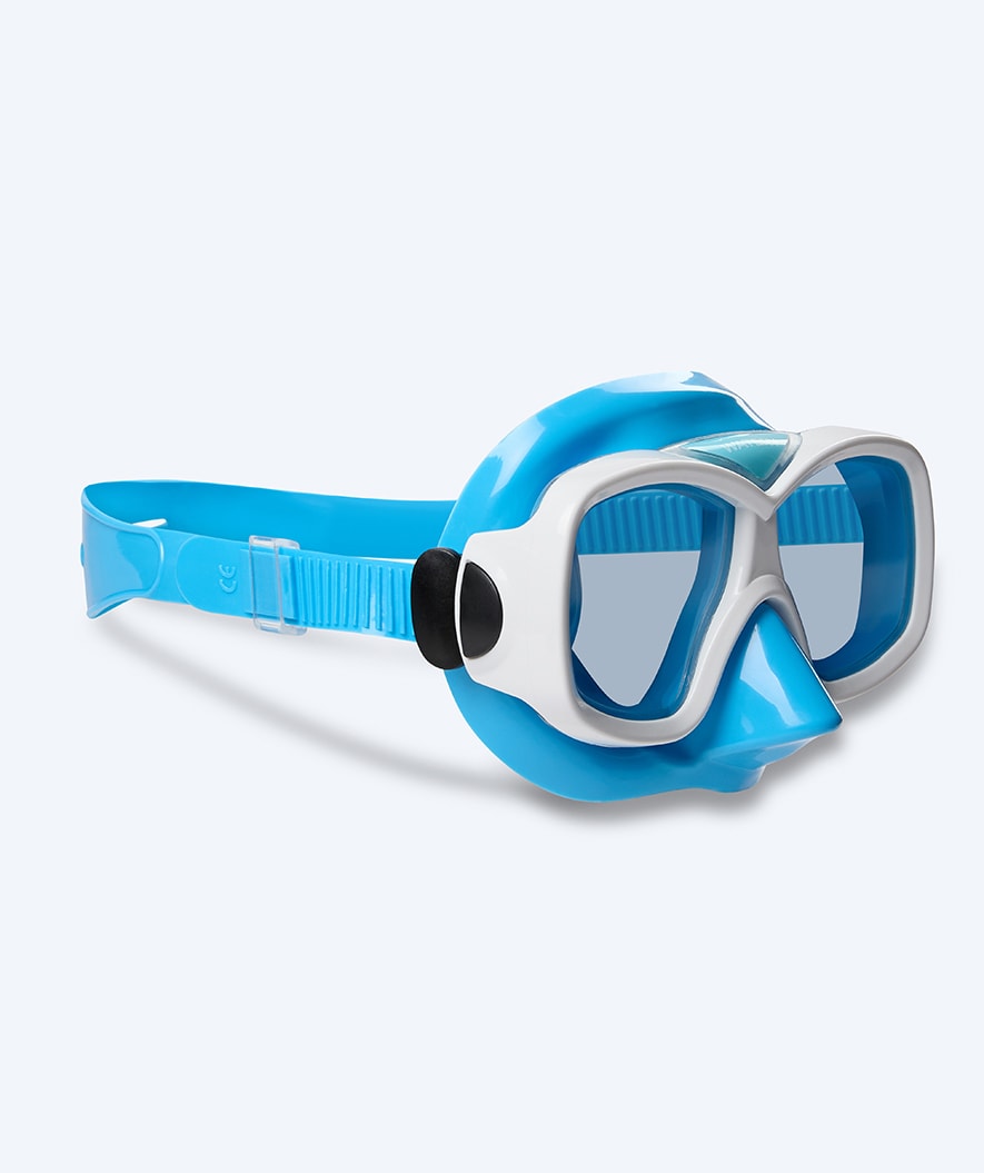 Watery maska do nurkowania dla młodzieży (8-15) - Misu - Niebieska/biała