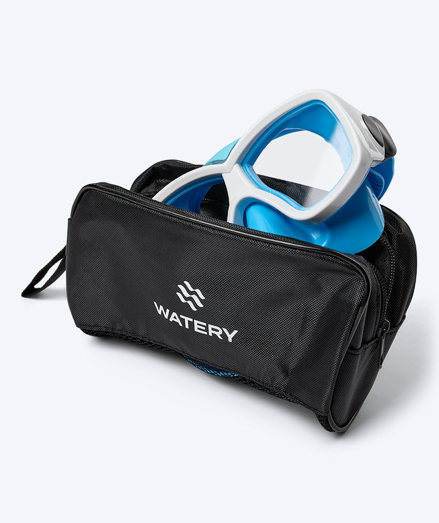 Watery maska do nurkowania dla młodzieży (8-15) - Misu - Niebieska/biała