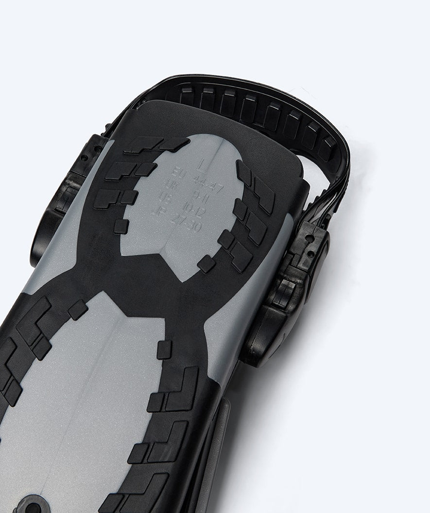 Watery płetwy do nurkowania dla dorosłych - Moonsoon - Szary/czarny