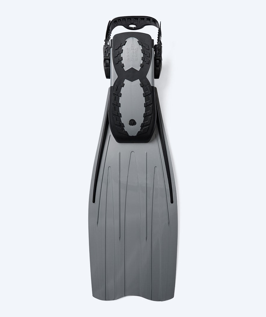 Watery płetwy do nurkowania dla dorosłych - Moonsoon - Szary/czarny