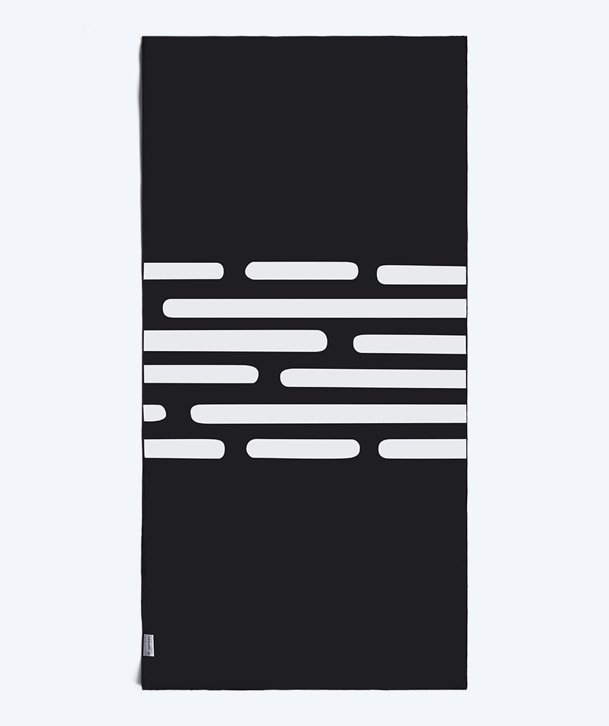 Watery ręcznik z mikrofibry (160 x 80 cm) - Eco Nebraska - Czarny