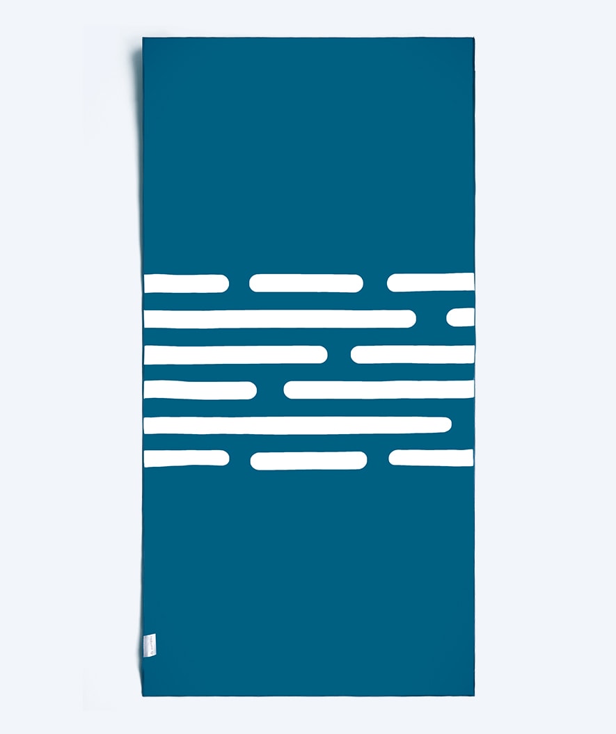 Watery ręcznik z mikrofibry (160 x 80 cm) - Eco Nebraska - Niebieski