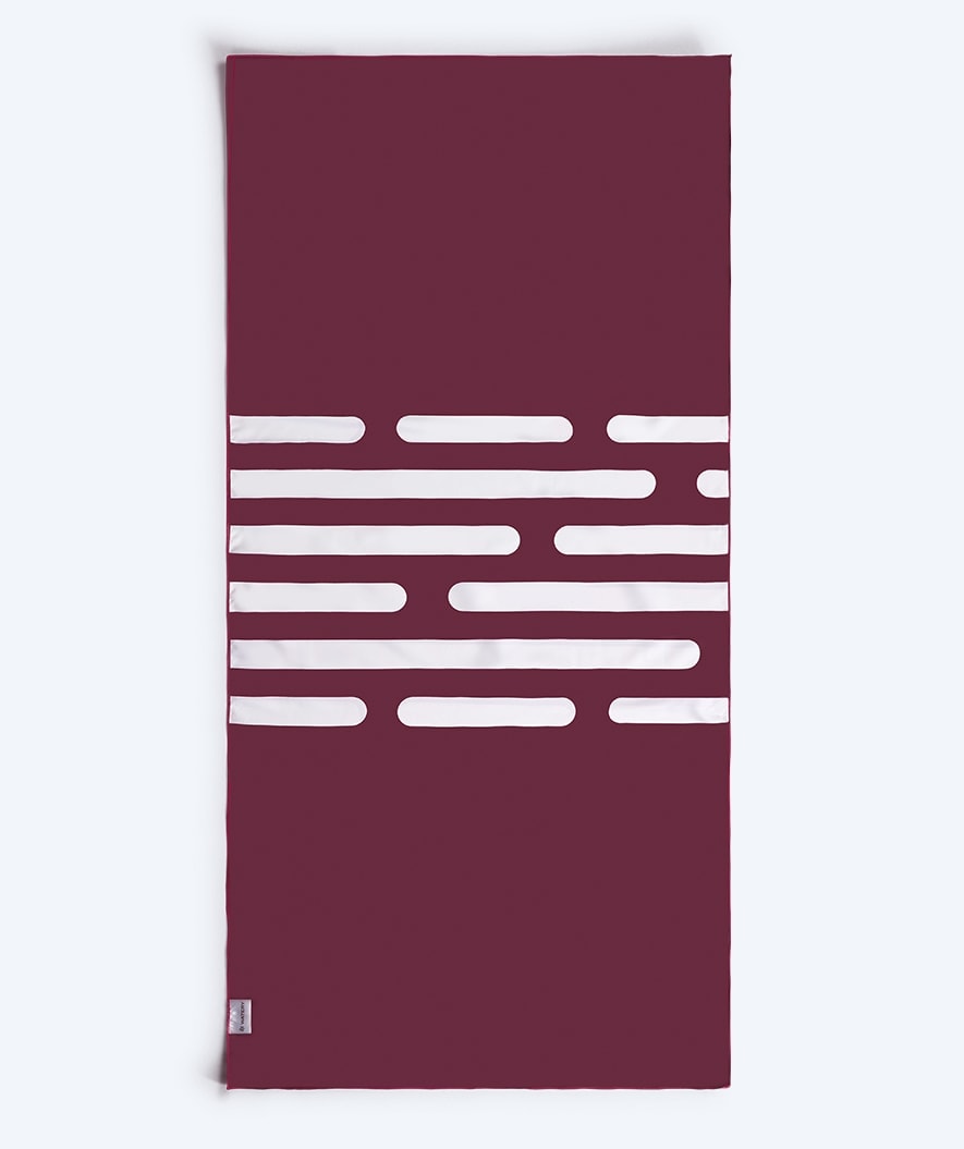 Watery ręcznik z mikrofibry (160 x 80 cm) - Eco Nebraska - Dust Red