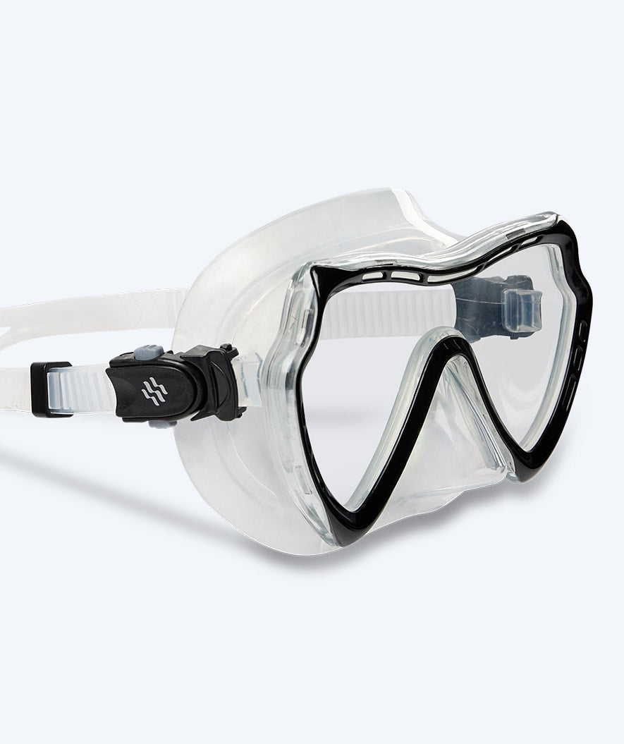 Watery maska do nurkowania dla dorosłych (od 15 lat) - Nebula - Czarny