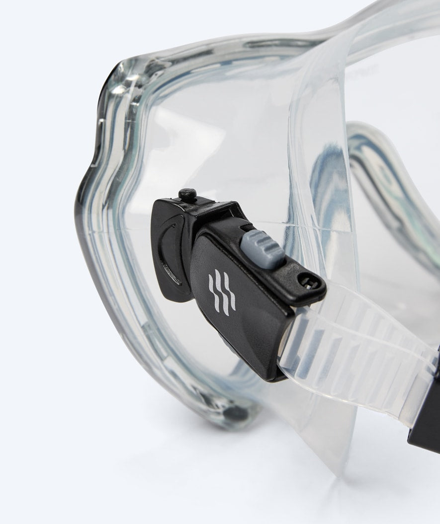 Watery maska do nurkowania dla dorosłych (od 15 lat) - Nebula - Czarny