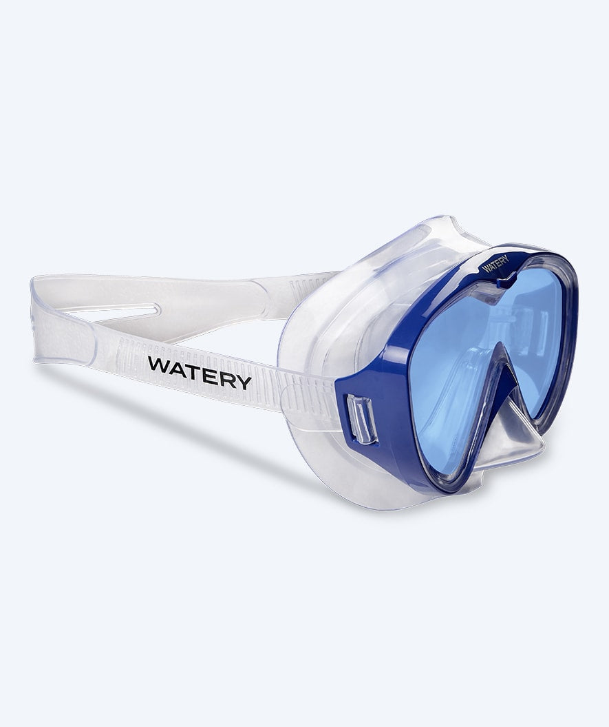 Watery maska do nurkowania dla młodzieży (8-15) - Nerina - Niebieski/niebieski