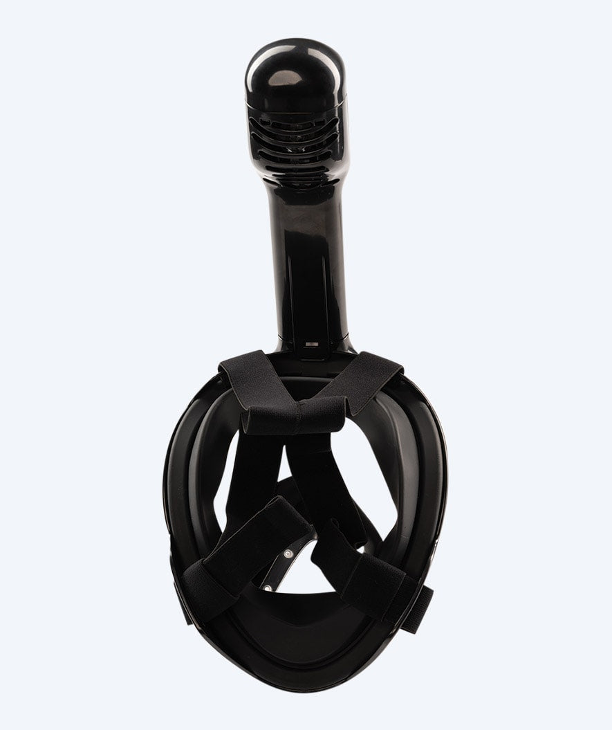 Watery pełnotwarzowa maska do snorkelingu dla dorosłych - Czarny