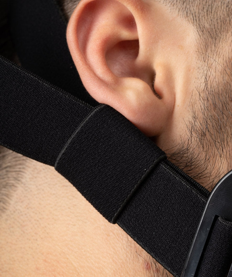 Watery pełnotwarzowa maska do snorkelingu dla dorosłych - Czarny