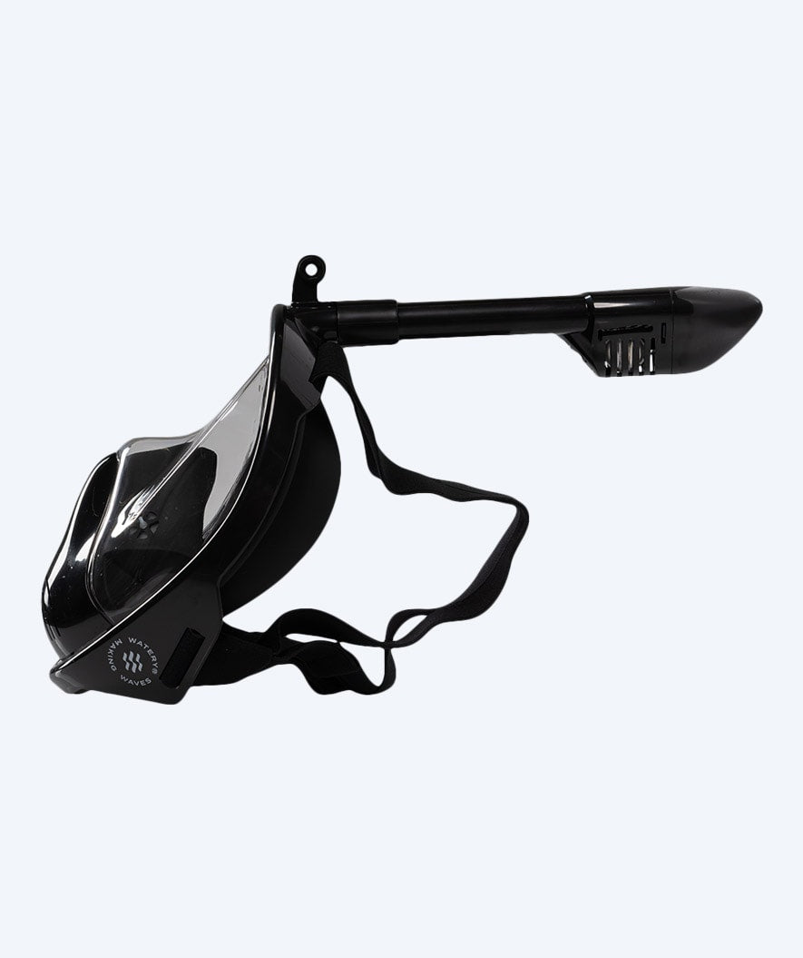 Watery pełnotwarzowa maska do snorkelingu dla dzieci - Oxygen - Czarny