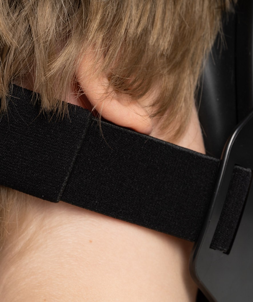 Watery pełnotwarzowa maska do snorkelingu dla dzieci - Oxygen - Czarny