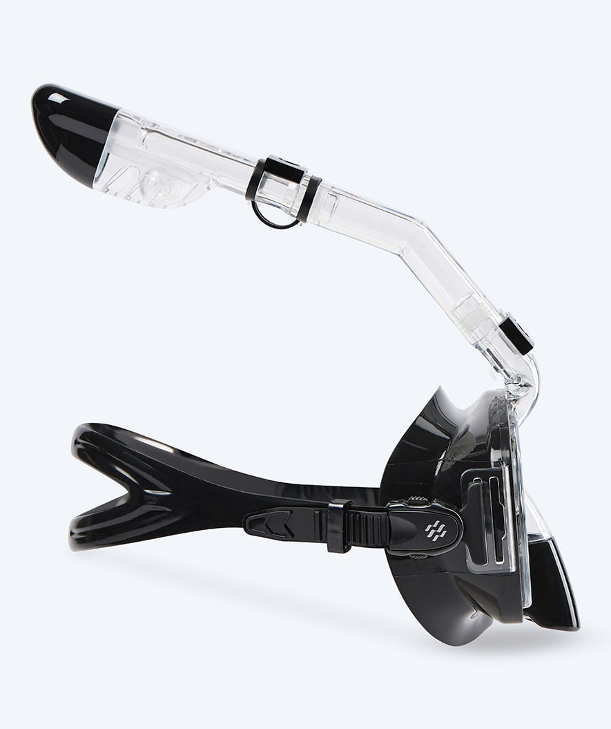 Watery pełnotwarzowa maska do snorkelingu dla dorosłych - Pearl - Czarny