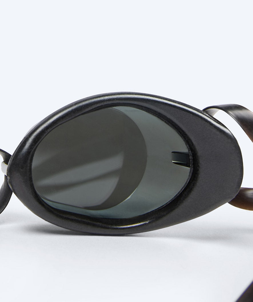 Watery okulary do pływania - Proflex Swedish Mirror - Czarny/Srebrny