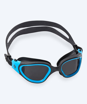 Watery okulary do pływania treningowe - Raven Active - Czarny/niebieski 1.0
