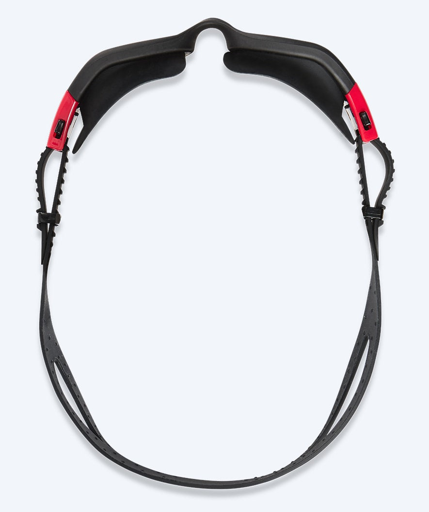 Watery okulary do pływania treningowe - Raven Active - Czarny/czerwony 1.0