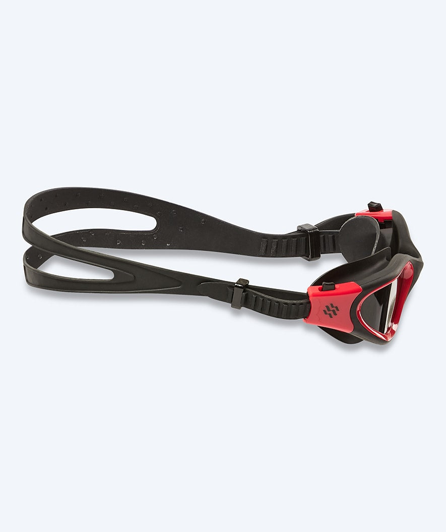 Watery okulary do pływania treningowe - Raven Active - Czarny/czerwony 1.0