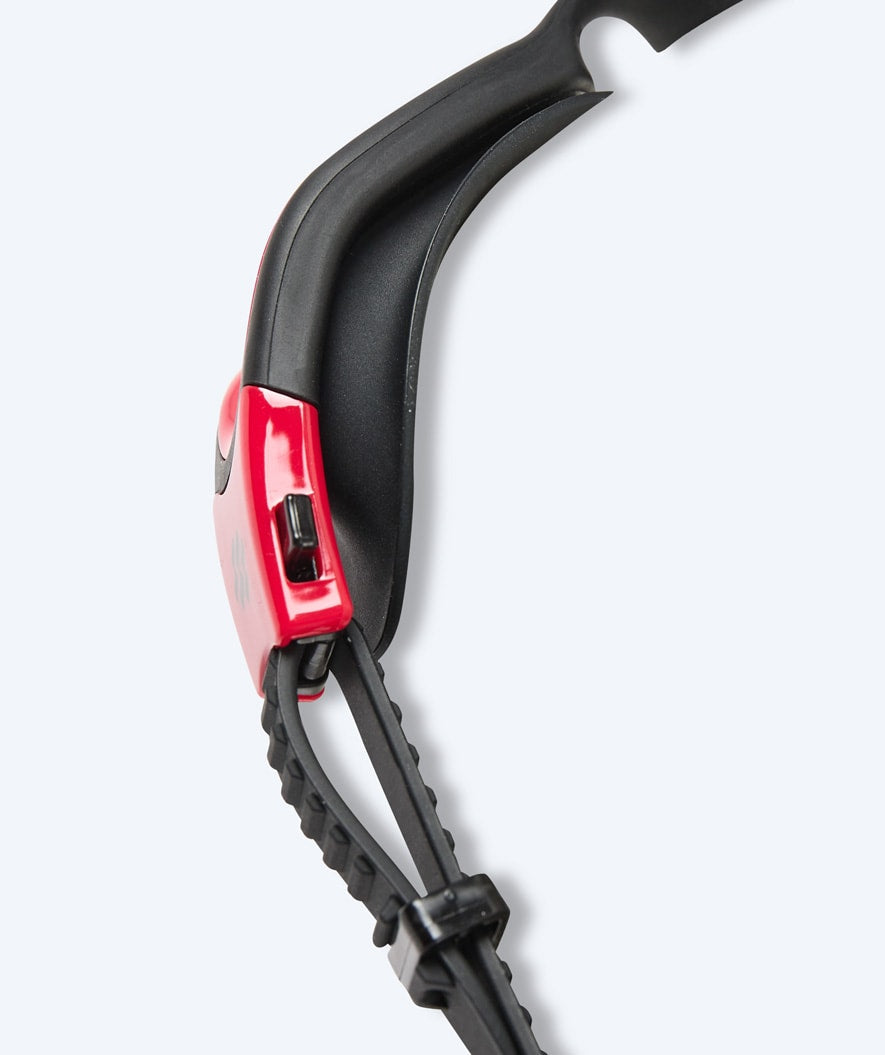 Watery okulary do pływania treningowe - Raven Active - Czarny/czerwony 1.0