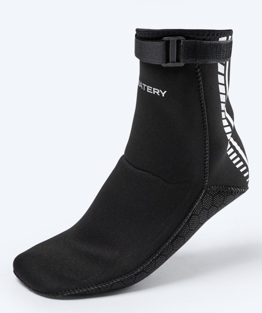 Watery zestaw neoprenowy - Thermal Reptile (3 mm) - Czarny/srebrny