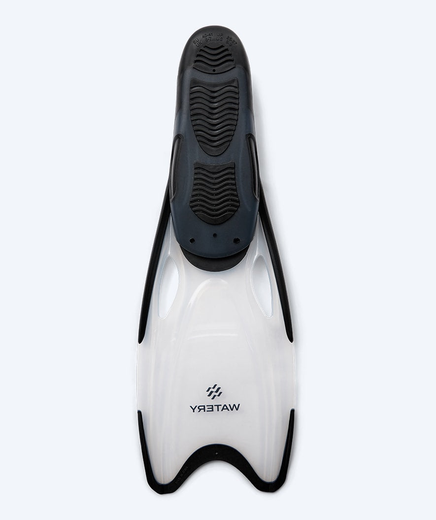 Watery płetwy do nurkowania dla dorosłych (36-45) - Rilian - Czarny/przezroczysty