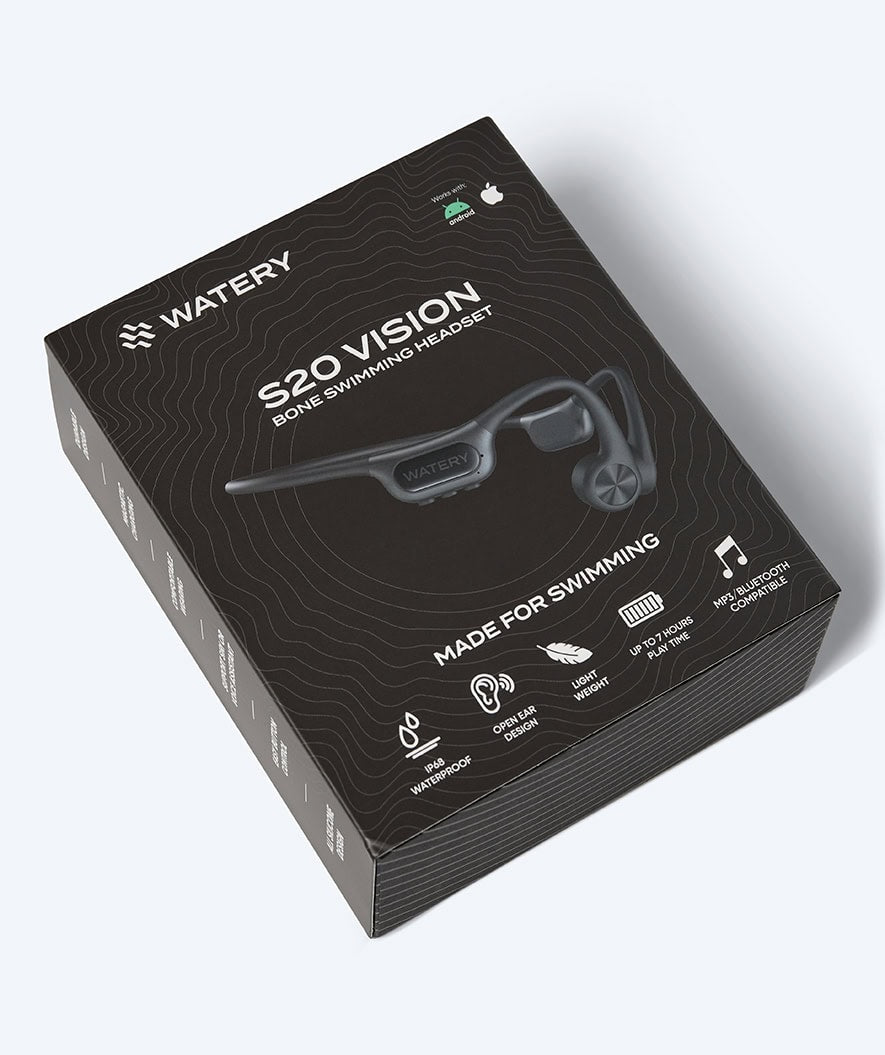 Watery wodoodporne słuchawki - S20 Vision - czarne