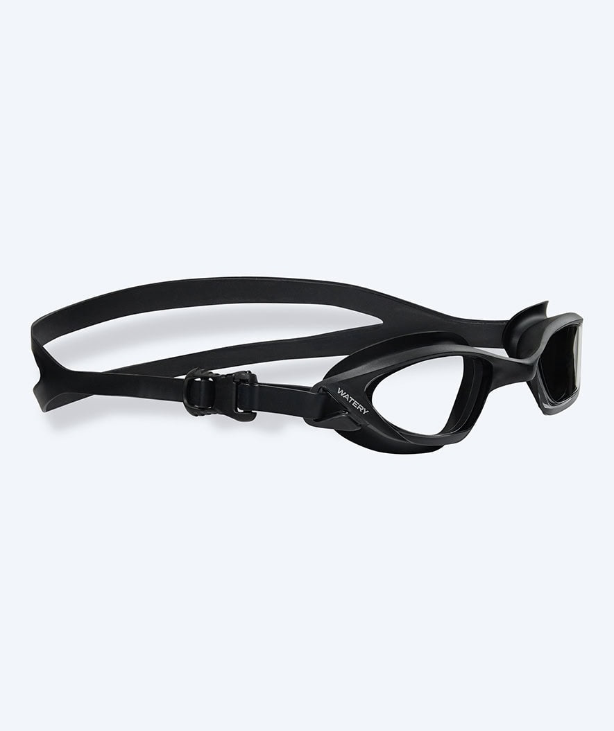 Watery okulary do pływania treningowe - Saunton - Czarny/przezroczysty