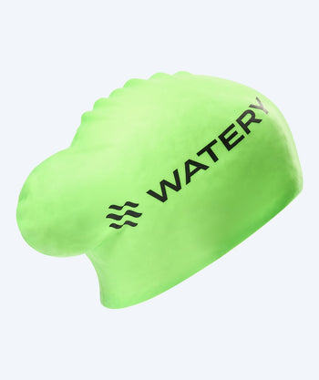 Watery czepek do pływania na długie włosy - Signature - Zielony