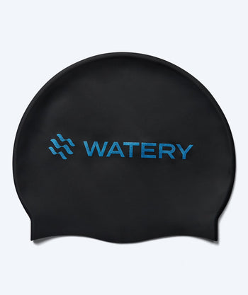 Watery czepek do pływania - Signature Metallic - Czarny/niebieski