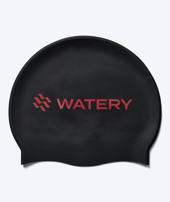 Watery czepek do pływania - Signature Metallic - Czarny/Czerwony