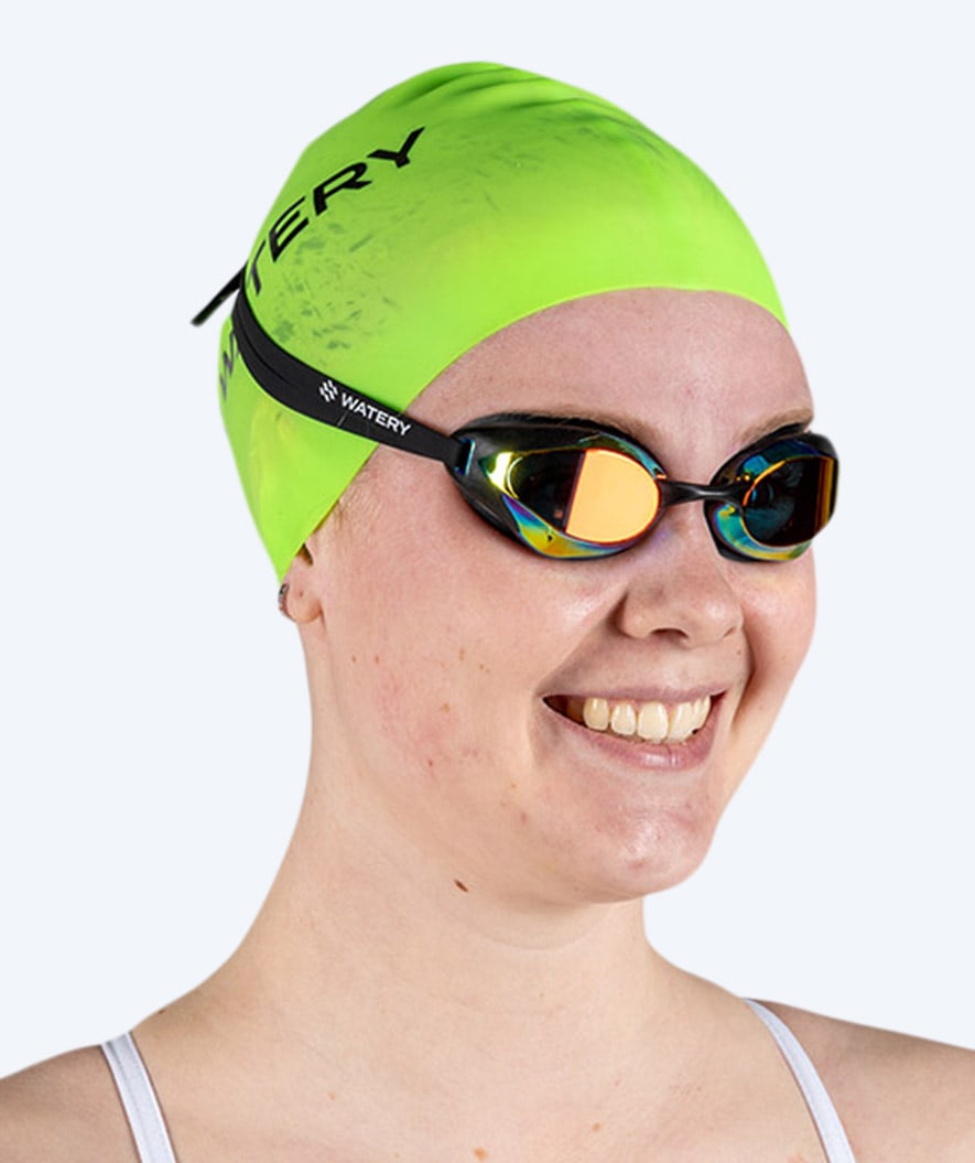 Watery czepek do pływania (od 10 lat) - Signature - Fluo zielony