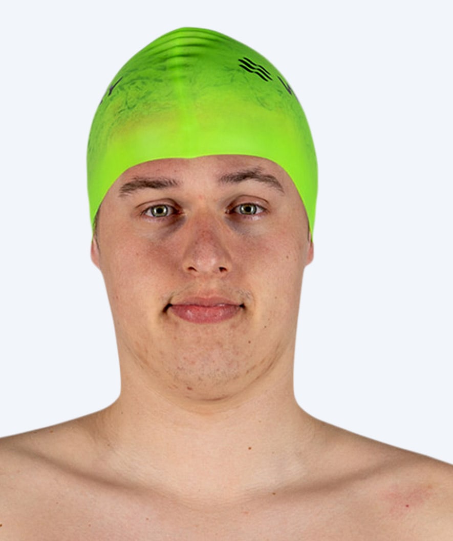 Watery czepek do pływania (od 10 lat) - Signature - Fluo zielony
