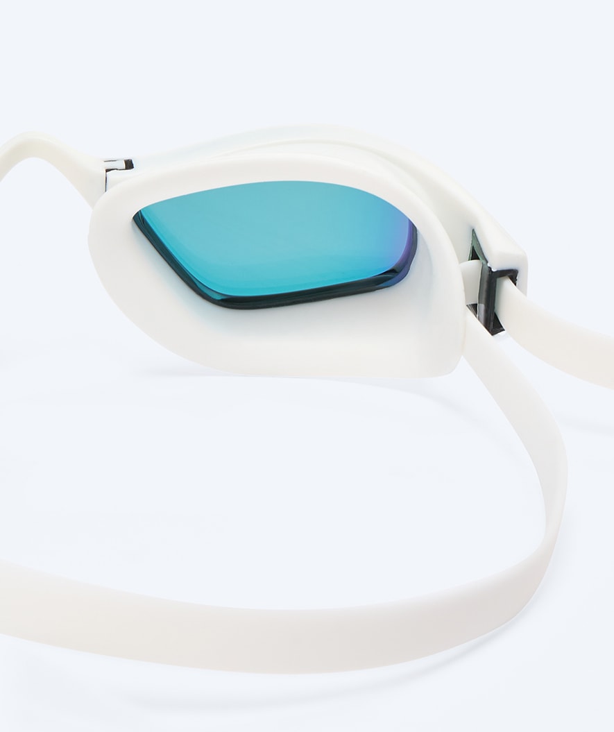 Watery Elite okulary do pływania - Storm Racer Mirror - Biały/złoty