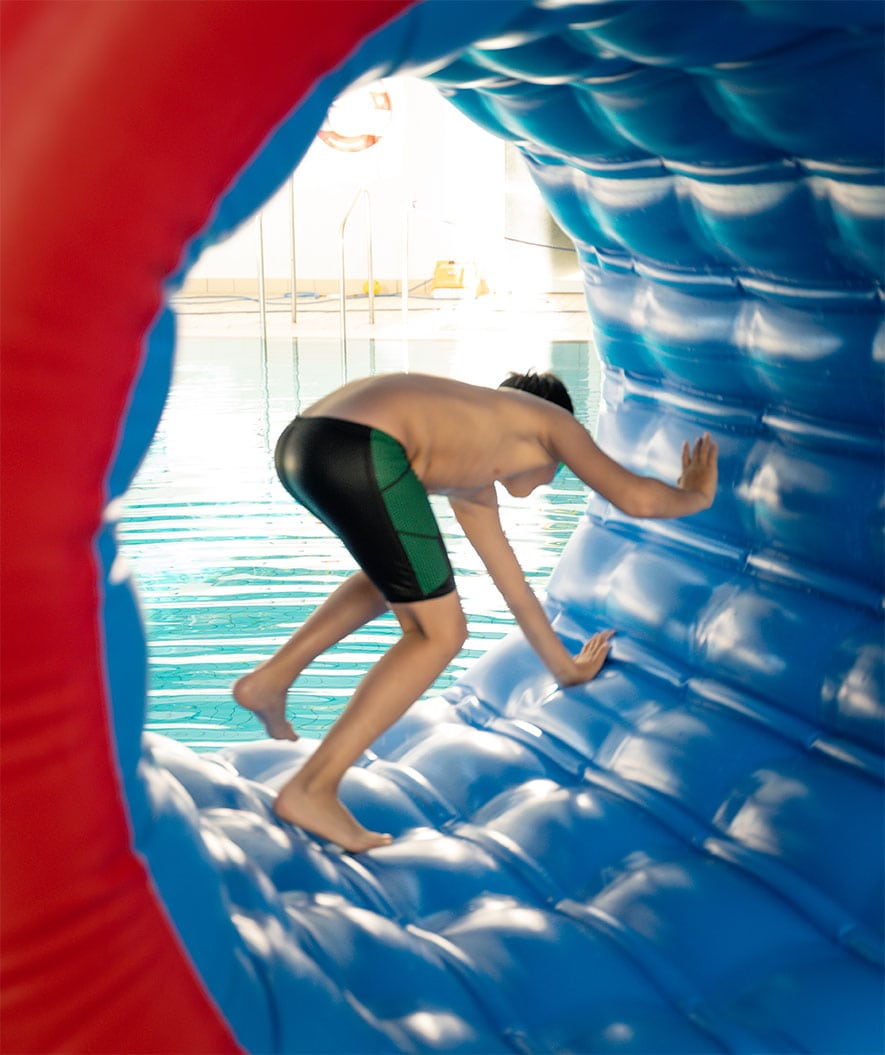 Watery długie kąpielówki dla chłopców - Surfy Eco - Green Corner